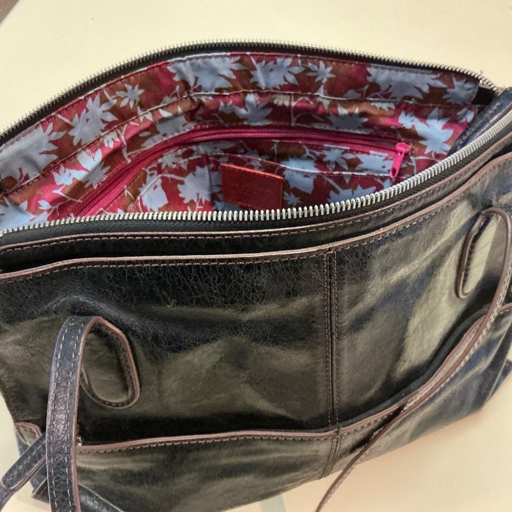 HOBO ORIGINAL BLACK LEATHER CARRY ALL